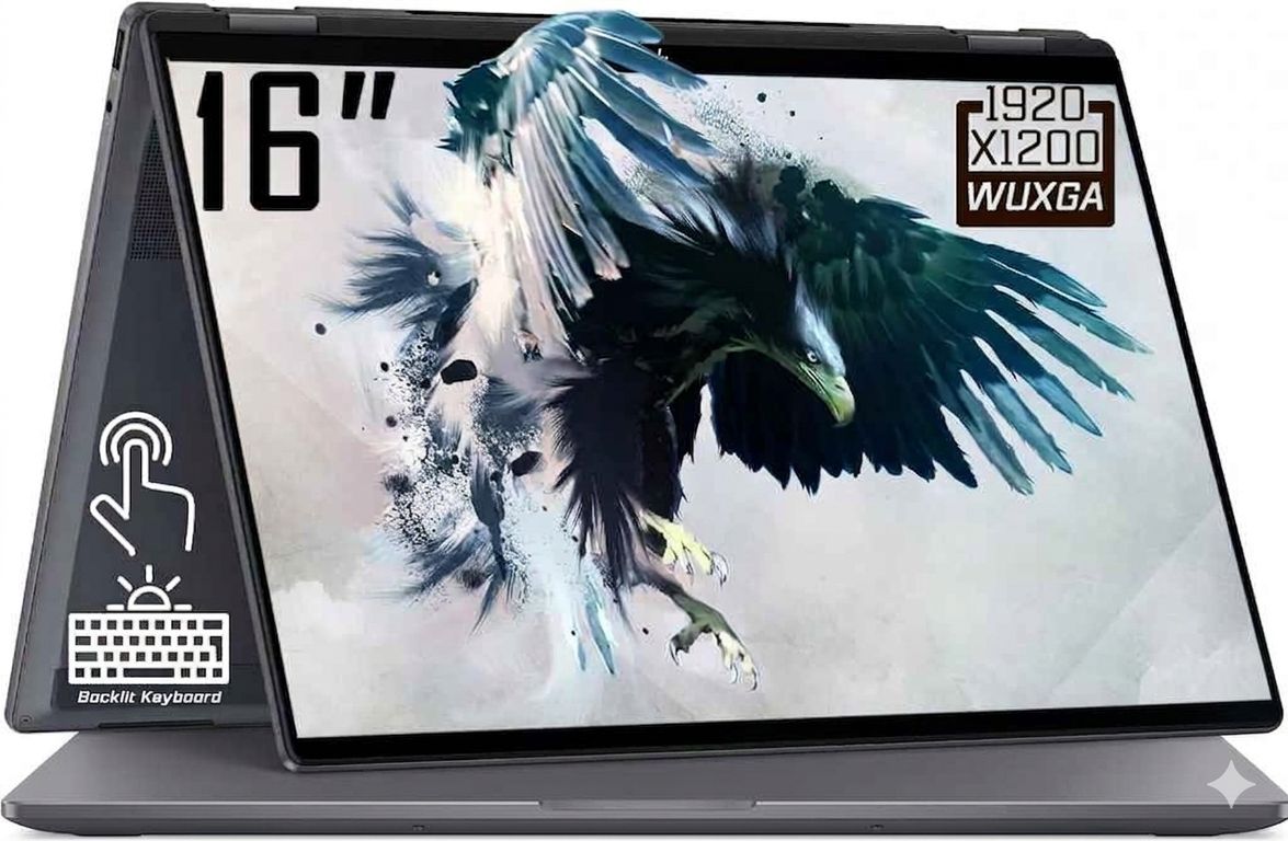 Laptop OmniBook X Flip 2-in-1 Copilot+ PC 16" 2K Touch Intel Core Ultra 7 256V 16GB 1TB SSD