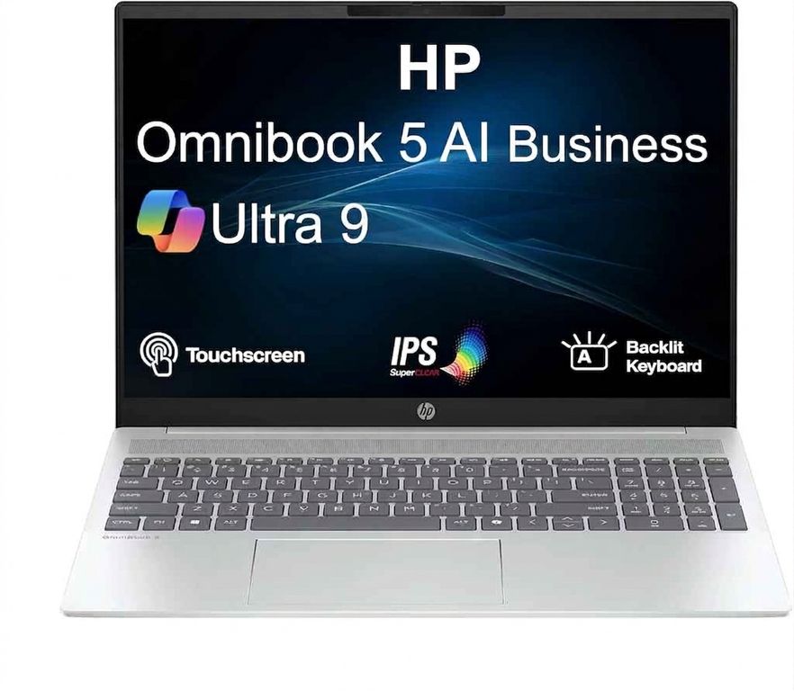 Laptop OmniBook 5 16 inch 2K Laptop Next Gen AI PC AMD Ryzen AI 7 350 16GB RAM 512GB SSD