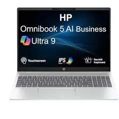 HP - Laptop OmniBook 5 16 inch 2K Laptop Next Gen AI PC AMD Ryzen AI 7 350 16GB RAM 512GB SSD