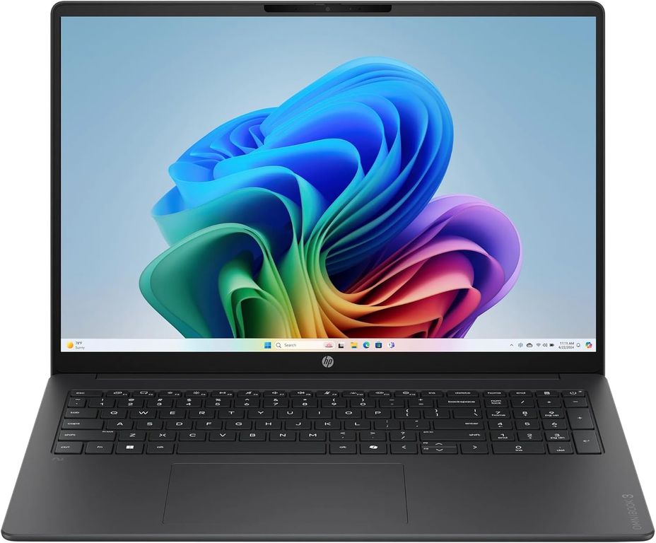 Laptop OmniBook 3 16 inch 2K Next Gen AI PC Snapdragon X X1-26-100 16GB 512GB SSD WIN 11