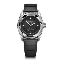 Victorinox - Reloj Concept One Quartz Solar 39 Correa De Caucho Negro Dial Negro