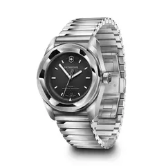 Victorinox - Reloj Concept One Quartz Solar 39 Correa De Acero Inoxidable Dial Negro