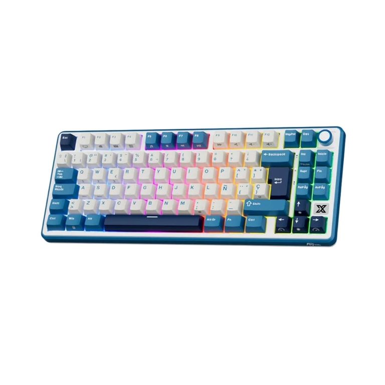 Teclado RK X87 Wired 75% Blue Switch Creamy