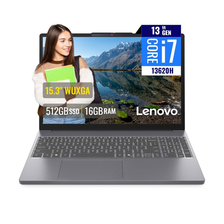 Laptop Ideapad slim 15.6 Tactil FHD, Core i7 13620H, 16GB DDR5, SSD 512GB