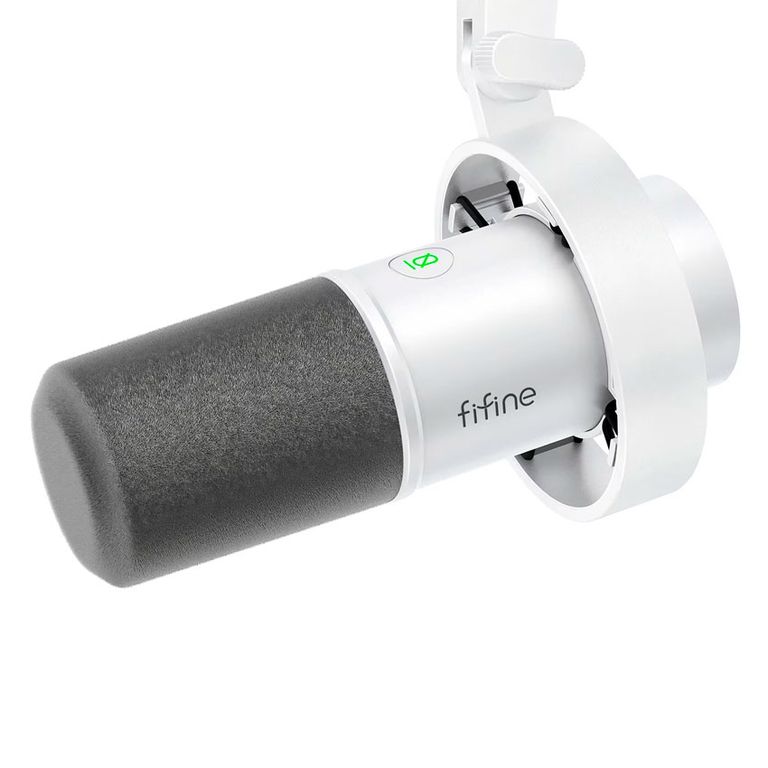 Micrófono K688 Dinámico Blanco USBXLR Cardioide Profesional