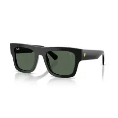RAY BAN - Ray‑Ban RB2217M Scuderia Ferrari NegroVerde Oscuro 53 mm Lentes de Sol RB2217M F60171 53‑21
