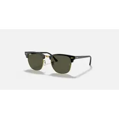 RAY BAN - Ray‑Ban Clubmaster NegroOro G‑15 Verde 55 mm Lentes de Sol RB3016 W0365 55‑21