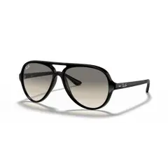 RAY BAN - Ray‑Ban Cats 5000 Clásico Negro PulidoGris Claro Degradado 59 mm Lentes de Sol RB4125 60132 59‑13