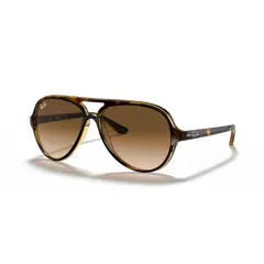 RAY BAN - Ray‑Ban Cats 5000 Clásico Nylon Marrón Claro Degradado 59 mm Lentes de Sol RB4125 71051 59‑13