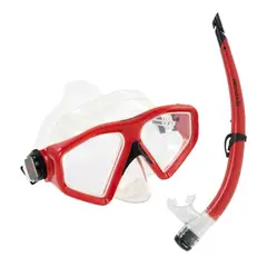 AQUA LUNG SPORT - Aqualung Combo Saturn Transparente - Rojo