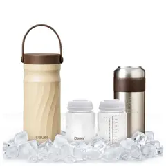 DAUER - Cooler Portátil para Leche Materna 24h y Termo Multifuncional Acero Inoxidable