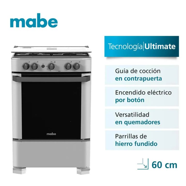 Cocina de Piso a Gas 60cm Silver CMP6010FG1