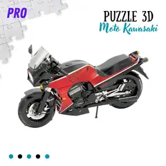 SHEEPBUSTER - Rompecabezas Armable 3D Moto Deportivo Kawasaki para Niños y Adultos