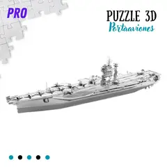 SHEEPBUSTER - Rompecabezas Armable 3D Portaaviones para Niños y Adultos