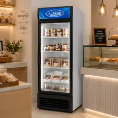 Alfano - Visicooler Vitrina Exhibidora 350Lts 1 puerta 165W Iluminación Led SC350LA NEGRO