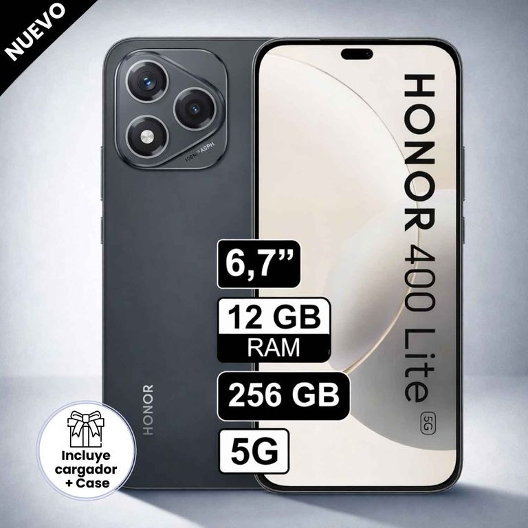 Celular 400 Lite 12GB RAM 256GB NEGRO MEDIANOCHE REGISTRADO