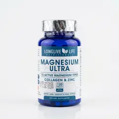 VITAL - Magnesium Ultra 10 Tipos Activos – Con Colágeno y Zinc - 120 Cápsulas