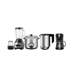 PRACTIKA - Cuatricombo Licuadora Bl-600+Arrocera Pom 1 K II +Hervidor Inox 18 Plus+Cafetera Vicenza