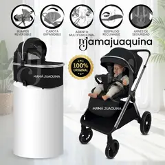 Baby - Coche Moisés Travel System «TAURO DUO» con Sistema Adaptable Black