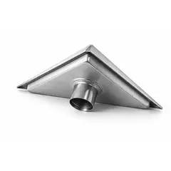 DECOR - Sumidero Lineal Triangular Drenaje Acero inoxidable Con Perfil