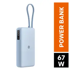 XIAOMI - Power Bank 67W 10000mAh Con Cable Integrado Pantalla Digital