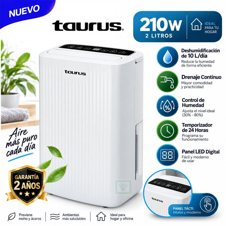 Deshumedecedor DH-10L 10 Litros 210W.