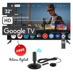BLACKLINE - Televisor 32 Pulgadas Smart Tv Google TV HD BL32-T3000HD + Antena Digital Gratis