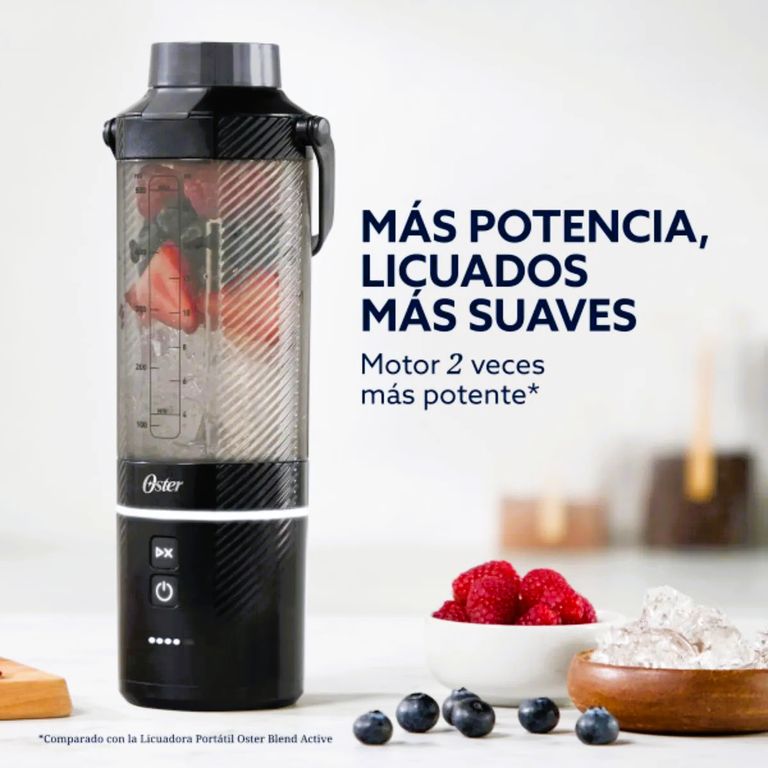 Licuadora Portátil GoMAX 500 ml Negro Recargable 100 Watts BLSTGFP-B20-000 (Nuevo Modelo)