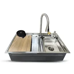 FRATELLI - LAVADERO DE COCINA MULTIFUNCIONAL ACERO INOX SATINADO MVL-8250S