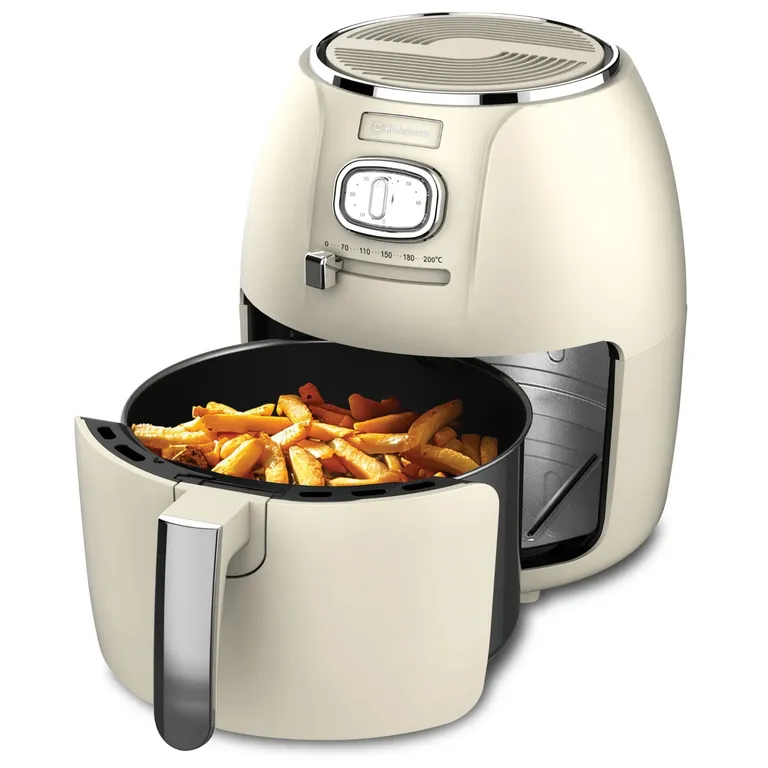 Freidora de Aire 1500W Retro 4L crema