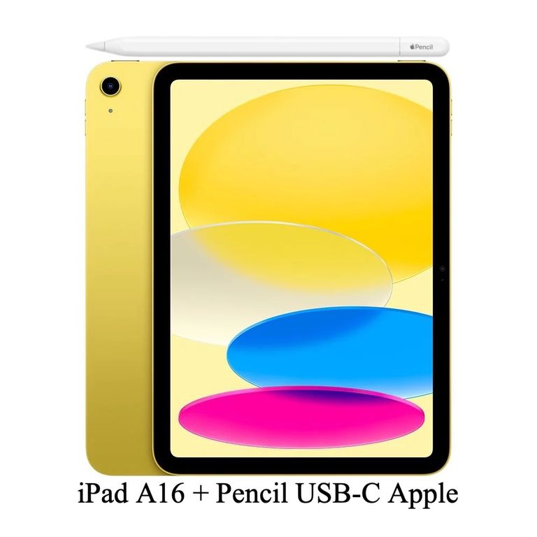 IPAD A16 11" 2025 128GB WIFI + PENCIL USB-C - YELLOW