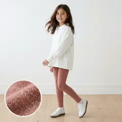 GENERICO - Legging Afranelada Palo Rosa Niña Algodón - Angela Kids