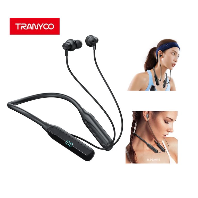 Audífonos Deportivos Bluetooth 5.3 Magnéticos 120 Horas Full Reproducción T-M28