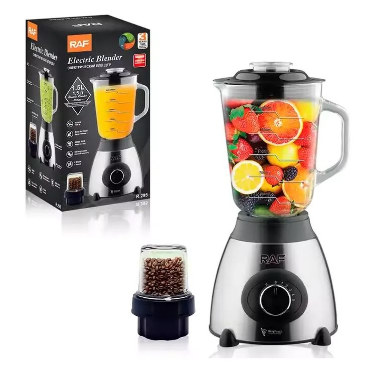 Licuadora Raf 1000w Con Molinillo 5 Velocidades