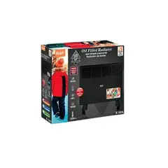 RAFF - Radiador De Aceite 1500 W Raf Negro R.1606 Calefactor