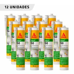 SIKA - Pack de 12 unidades de Sikacryl 150 Blanco 300 ml/ sellador acrílico para juntas en interiores