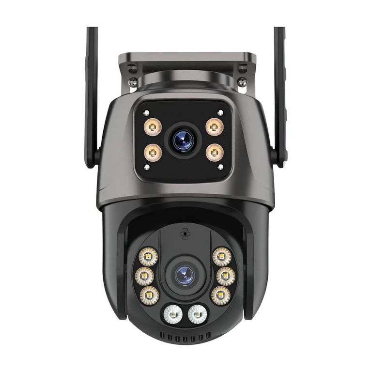 Cámara Seguridad Exterior Doble Lente 6MP