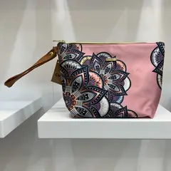 CHULA TULUM - COSMETIQUERA MODELO ALINE DISEÑO MANDALA ROSADO