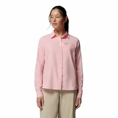 COLUMBIA - Blusa Mujer Silver Ridge Utility II Rosado