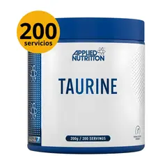 APPLIED NUTRITION - SUPLEMENTO DE TAURINA 200GR - AMINOACIDO DE ALTO RENDIMIENTO