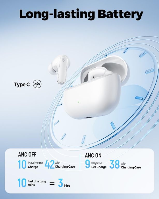 Audífonos Q3 Pro Blanco Audífonos In-Ear 42 Horas