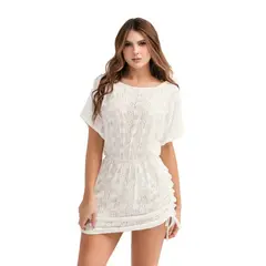 CHAMELA - VESTIDO MUJER 46155 - CORDONES LATERALES PARA AJUSTAR