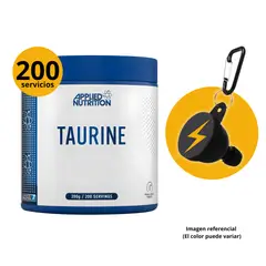 APPLIED NUTRITION - SUPLEMENTO DE TAURINA 200GR CON PORTASUPLEMENTOS - AMINOACIDO DE ALTO RENDIMIENTO