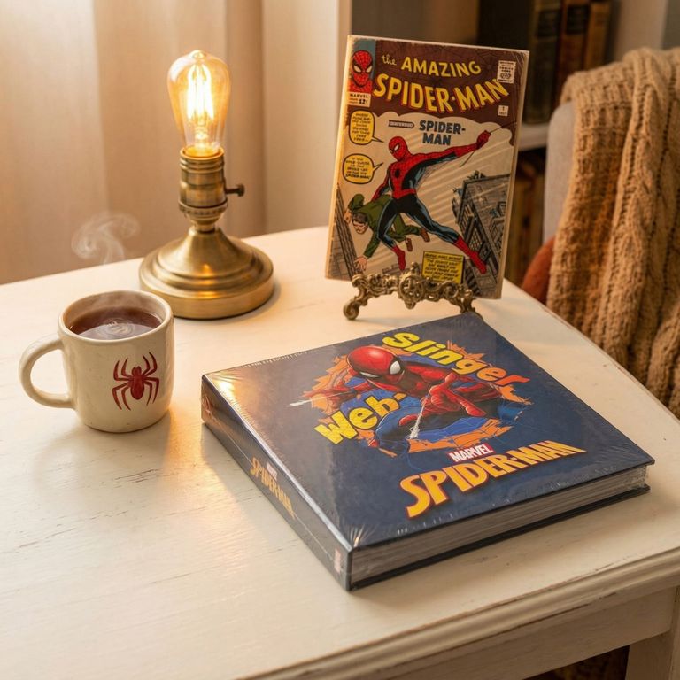 Album Mediano Colorido Dibujito Superhéroe Araña