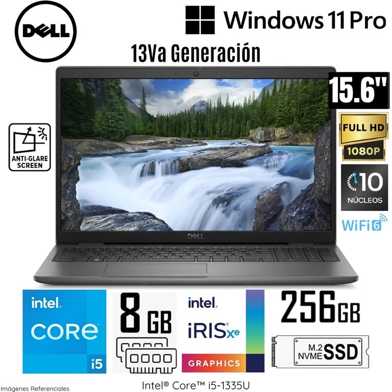 Laptop Latitude 3540 (CN1D2) Intel Core i5-1335U 8GB RAM 256GB SSD 15.6" FHD WIND11 PR - Silver