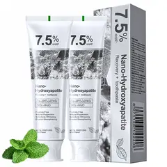 GENERICO - Crema Dental Blanqueador Nano-Hydroxyapatite 7.5% Oralhoe 120gr - 2 UNID