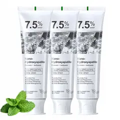 GENERICO - Crema Dental Blanqueador Nano-Hydroxyapatite 7.5% Oralhoe 120gr - 3 UNID