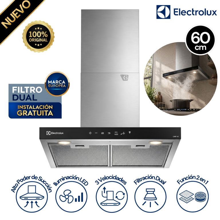 Campana Empotrable Decorativa 60CM CE6TF