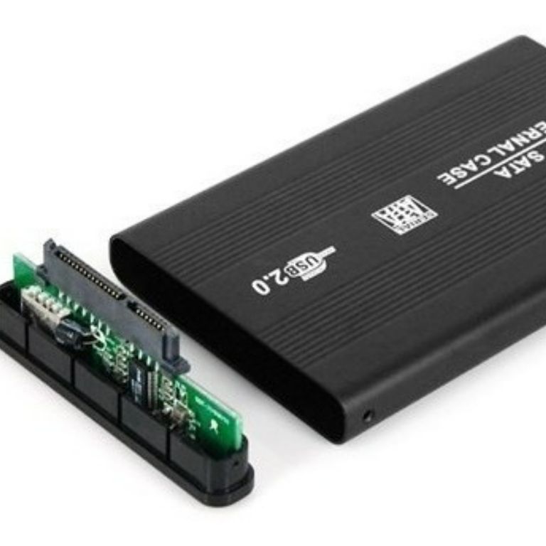 Case disco duro 2.5" usb 2.0 adaptador disco laptop enclosure negro