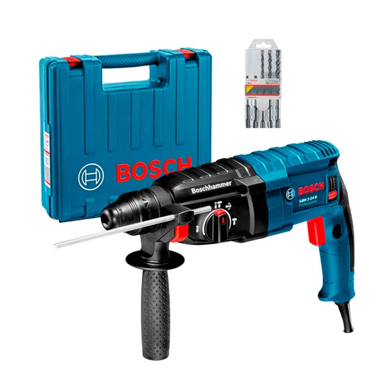 Rotomartillo GBH 2-24 D 820W SDS Plus 2.7J + Brocas
